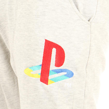 Playstation - Pantalon Jogging Classic Logo Gris Chiné 