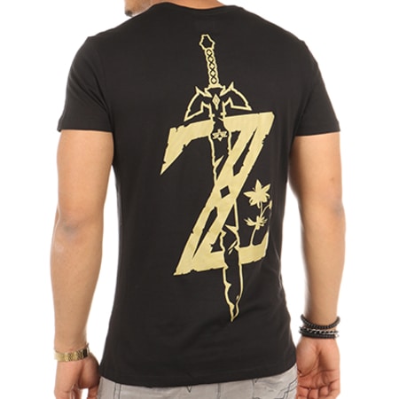 Zelda - Tee Shirt Golden Game Logo Noir