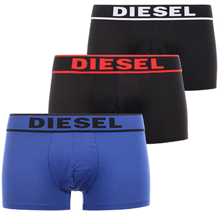 Diesel - Lot De 3 Boxers Seasonal Edition 00ST3V-0DAMS Noir Bleu Roi