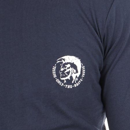 Diesel - Tee Shirt Manches Longues Justin 00CP7C-0TARI Bleu Marine