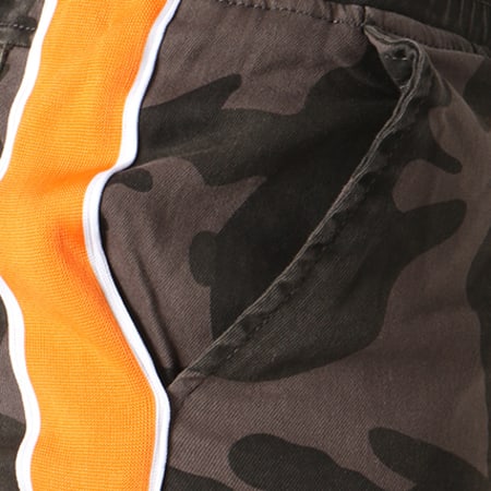 John H - Jogger Pant 219 Gris Camouflage Orange