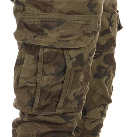 Superdry - Pantalon Cargo Core Lite Vert Kaki Camouflage