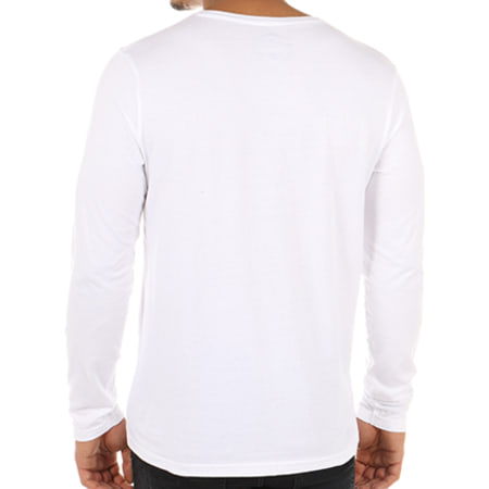 Biaggio Jeans - Tee Shirt Manches Longues Leabela Blanc