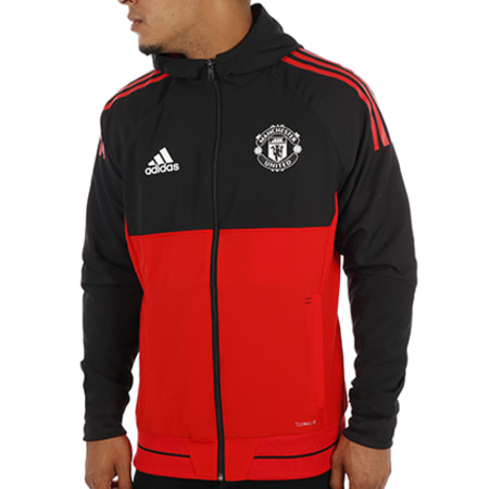 Adidas Sportswear - Coupe-Vent Manchester United BS4307 Noir Rouge