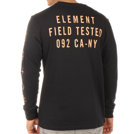 Element - Tee Shirt Manches Longues Cipher Noir