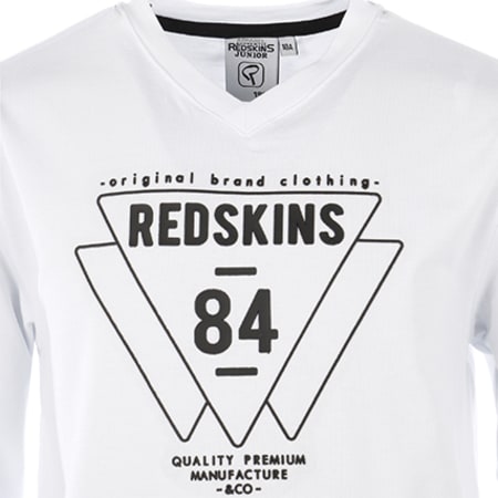 Redskins - Tee Shirt Manches Longues Enfant Partner Blanc
