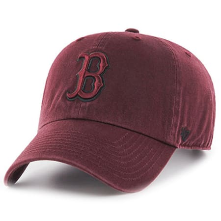 '47 Brand - Casquette 47 Clean Up Boston Red Sox Bordeaux