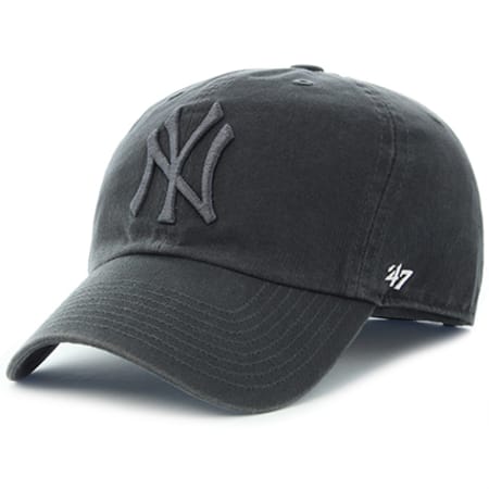 '47 Brand - Casquette 47 Clean Up New York Yankees Gris Anthracite