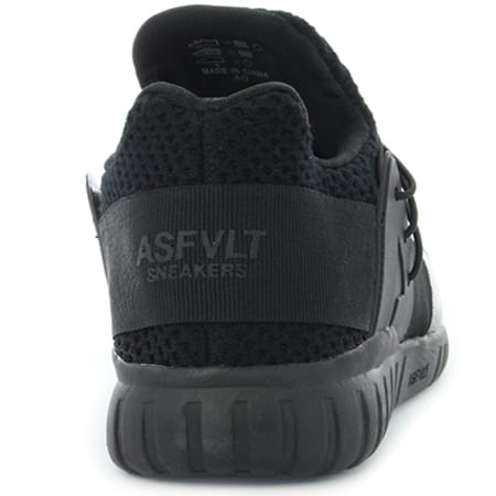 Asfvlt Sneakers - Baskets Area Mid Evolution Twist Black Knit