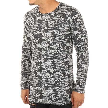 Ikao - Pull Oversize F18015 Gris Anthracite