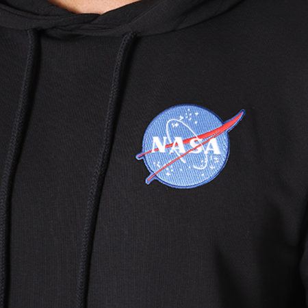 NASA - Sweat Capuche Patch Brodé Insignia Noir