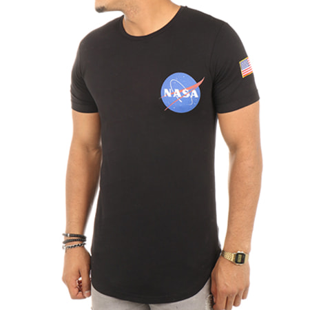 NASA - Tee Shirt Oversize Patch Brodé Insignia Noir