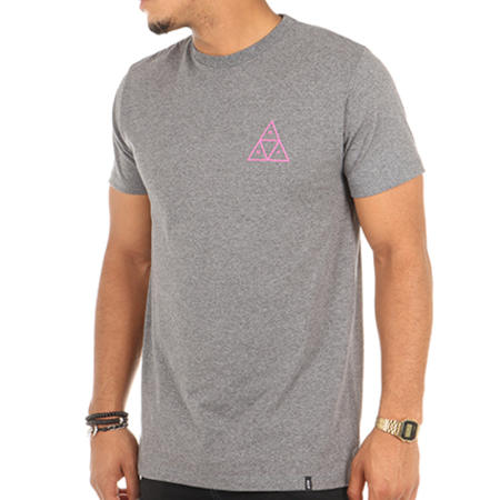 HUF - Tee Shirt Triple Triangle Gris Chiné