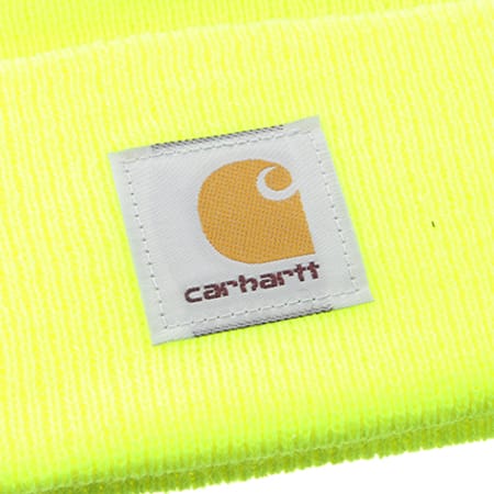 Carhartt - Bonnet Logo A18 Jaune Fluo