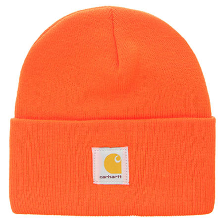 Carhartt - Bonnet Logo A18 Orange Fluo