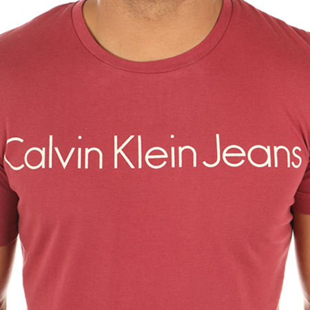 Calvin Klein - Tee Shirt Treasure Bordeaux