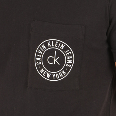 Calvin Klein - Tee Shirt Poche Typair Noir