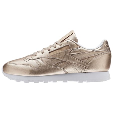 Reebok - Baskets Femme Classic Leather Melted Metal BS7897 Pearl Mel Peach White