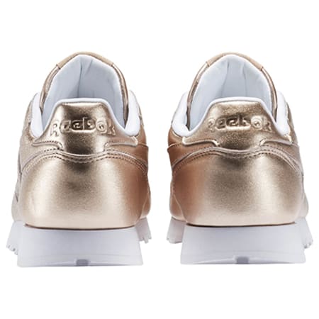 Reebok - Baskets Femme Classic Leather Melted Metal BS7897 Pearl Mel Peach White