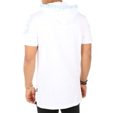 South Pole - Tee Shirt Capuche Oversize 17321-1459 Blanc
