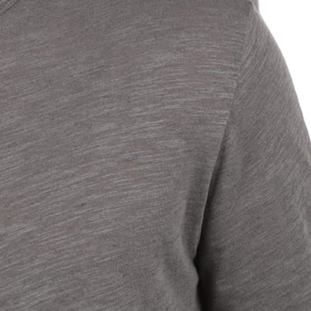 Only And Sons - Tee Shirt Manches Longues Albert Gris Anthracite