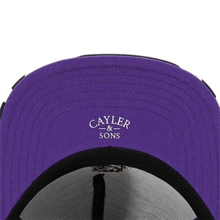 Cayler And Sons - Casquette Snapback Purple Swag Noir