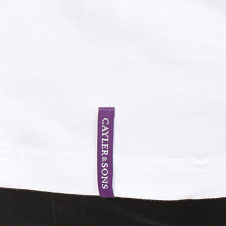 Cayler And Sons - Tee Shirt Purple Swag Blanc