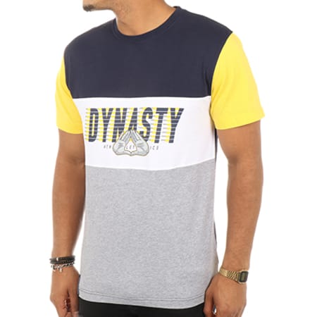 Cayler And Sons - Tee Shirt Dynasty Athletics Bleu Marine Gris Chiné