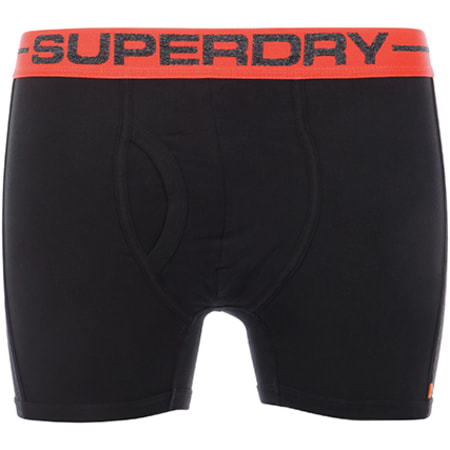 Superdry - Lot De 2 Boxers Sport Noir Gris Chiné 