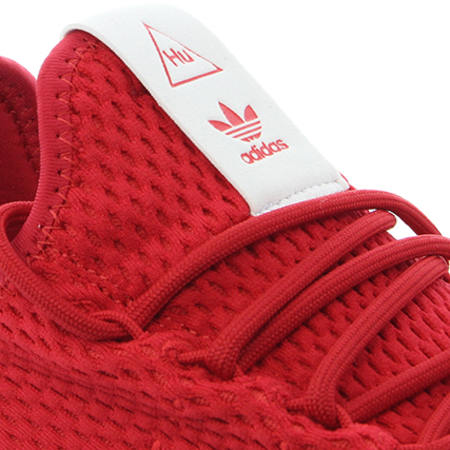 Adidas Originals - Baskets Tennis HU Pharrell Williams BY8720 Scarlet Footwear White