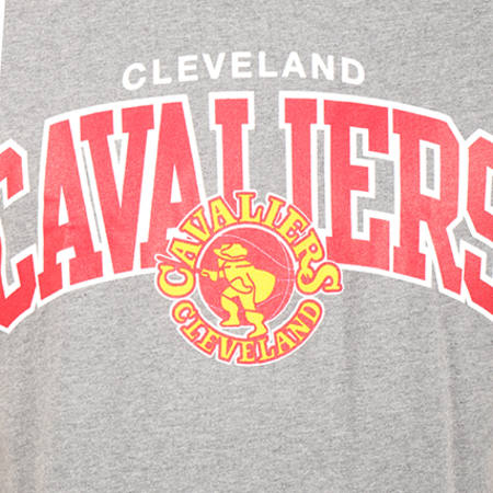 Mitchell and Ness - Tee Shirt Team Arch Traditional NBA Cavaliers Cleveland Gris Chiné