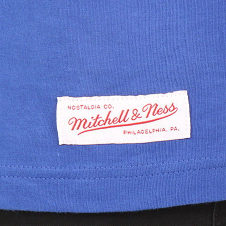 Mitchell and Ness - Tee Shirt Team Arch Traditional NBA Golden State Warriors Bleu Roi