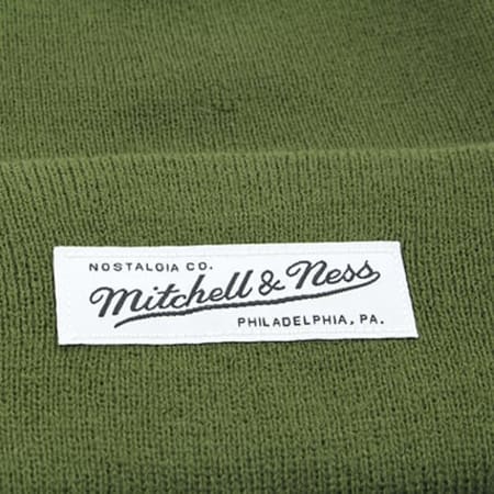 Mitchell and Ness - Bonnet Nostalgia Cuff Brand Vert Kaki
