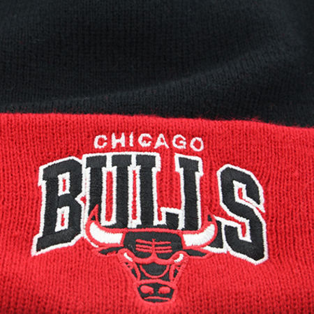 Mitchell and Ness - Bonnet Arched Cuff Chicago Bulls Noir Rouge