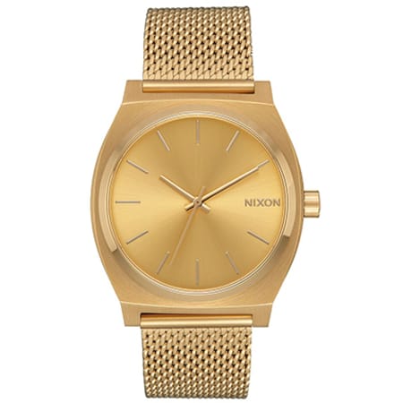 Nixon - Montre Femme Time Teller Milanese All Gold