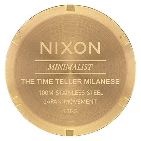 Nixon - Montre Femme Time Teller Milanese All Gold