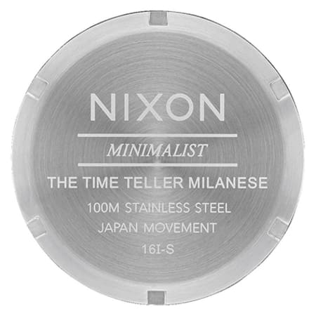 Nixon - Montre Femme Time Teller Milanese All Silver