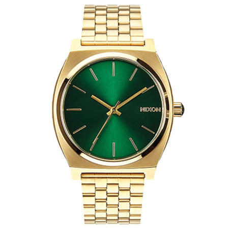 Nixon - Montre Time Teller Gold Green Sunray