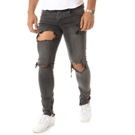 Sixth June - Jean Skinny M2873HDE Gris Anthracite 