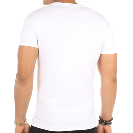 US Polo ASSN - Tee Shirt Basic V-Neck Blanc