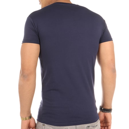 US Polo ASSN - Lot De 2 Tee Shirts Basic V-Neck Bleu Marine