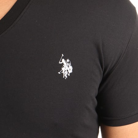 US Polo ASSN - Lot De 2 Tee Shirts Basic V-Neck Noir