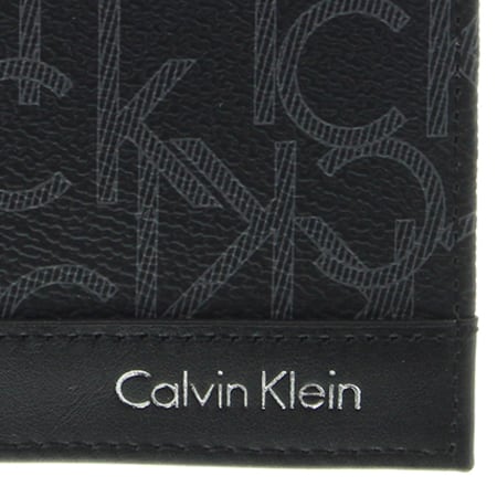 Calvin Klein - Portefeuille Greg Mono Slimfold Noir