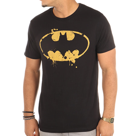 DC Comics - Tee Shirt Grunge Symbol Noir