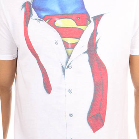 DC Comics - Tee Shirt Clark Kent Blanc