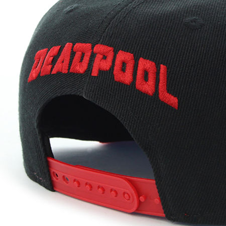 Deadpool - Casquette Snapback Logo Noir Rouge