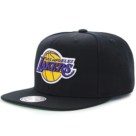 Mitchell and Ness - Casquette Snapback Solid Team Colour Los Angeles Lakers Noir