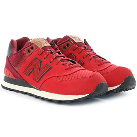 New Balance - Baskets Classics 574 Gum Pack Red