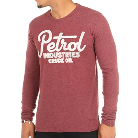Petrol Industries - Tee Shirt Manches Longues TLR640 Bordeaux
