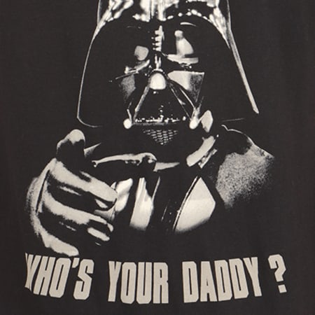 Star Wars - Tee Shirt Who's Your Daddy Noir